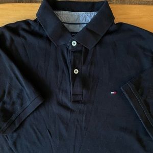 Black Tommy Hilfiger Polo Size Medium